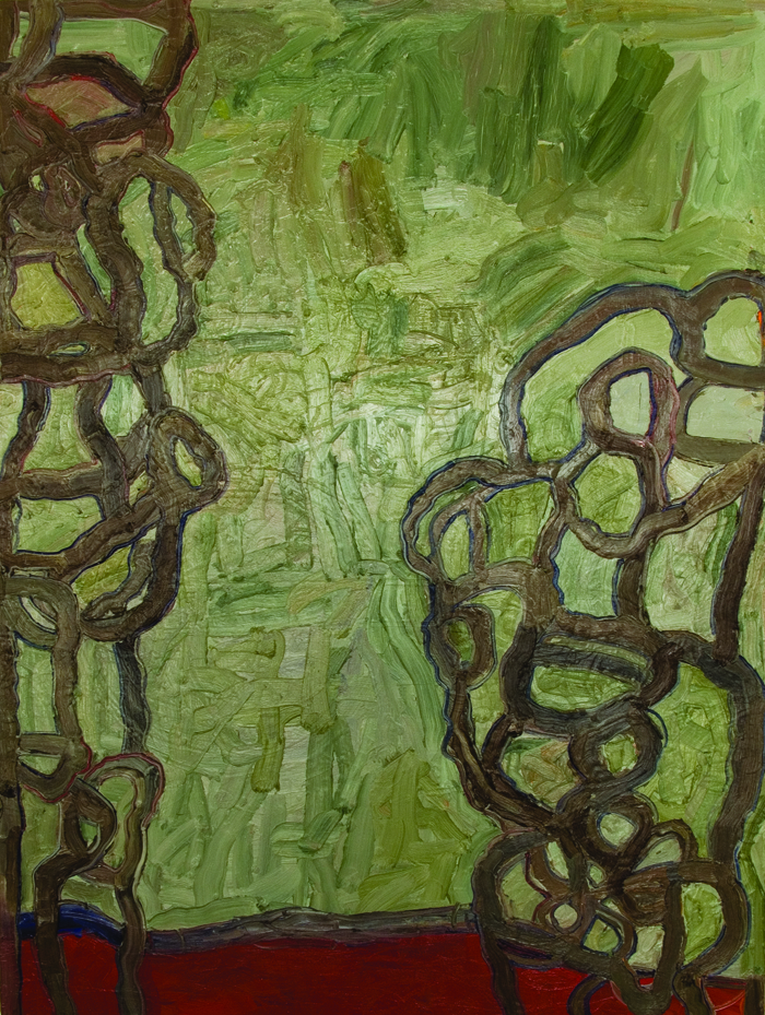 West Village Garden, 2007, oil on canvas, 60x48in